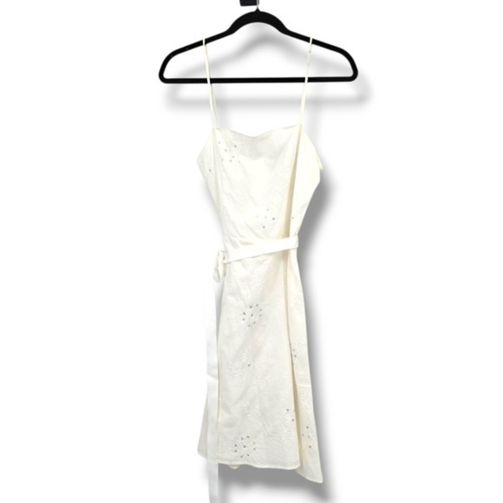 City Triangles White Eyelet Dress Sleeveless Party‎ Sundress Size 7